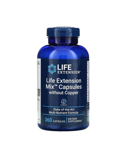 Mix Capsules without Copper - 360 caps&nbsp;Life Extension