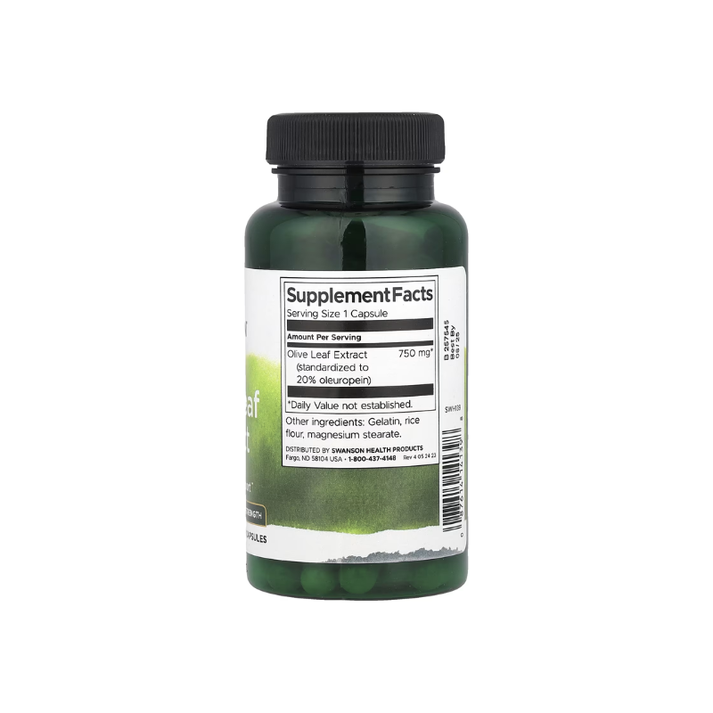 Olive Leaf Extract, 750mg Super Strength - 60 caps