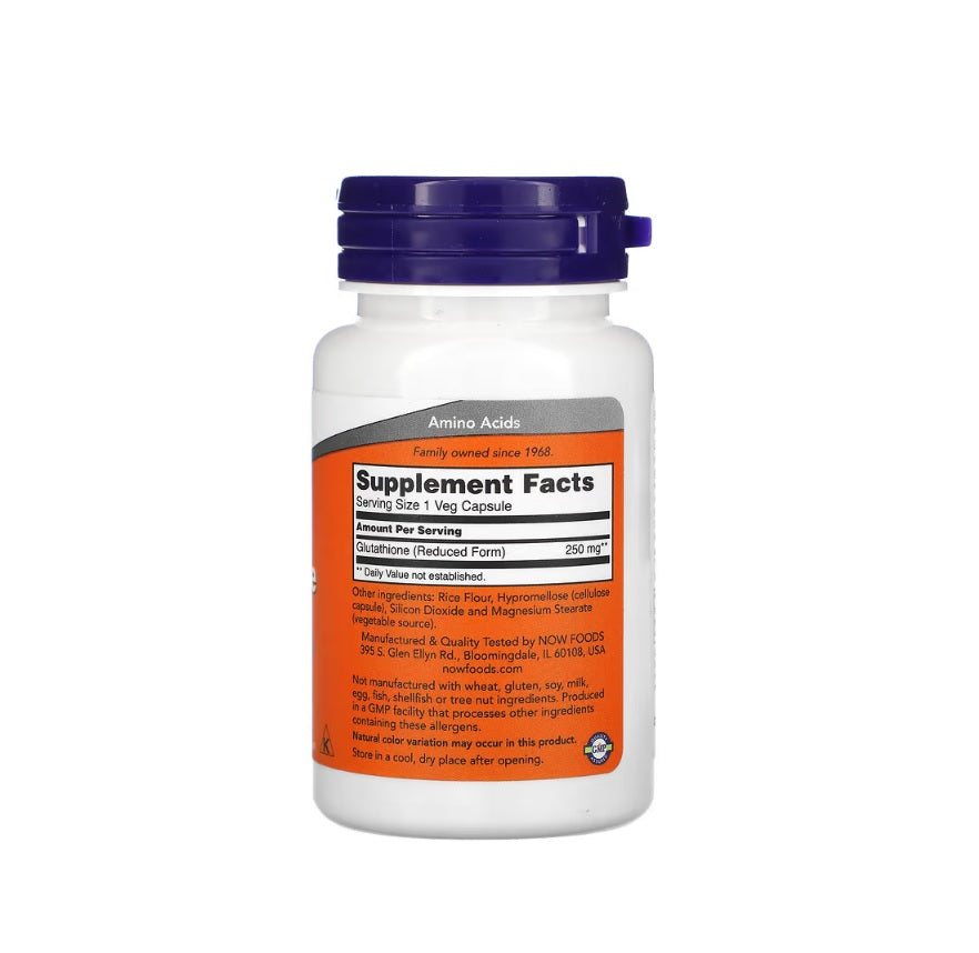 Glutathione, 250mg - 60 vcaps - Now Foods