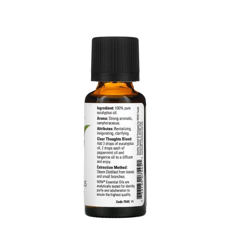 Essential Oil, Eucalyptus Oil - 30 ml. - Now Foods