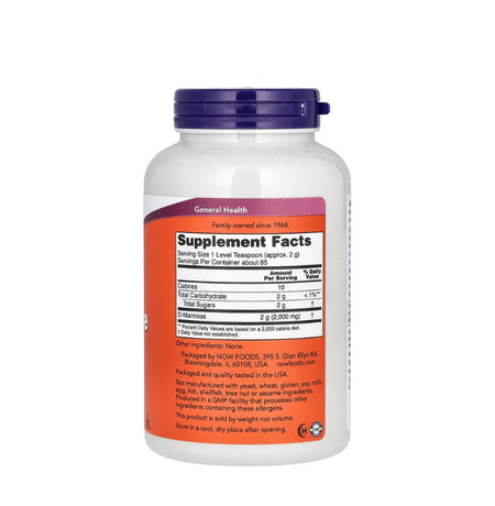 D-Mannose, Pure Powder - 170 grams - Now Foods