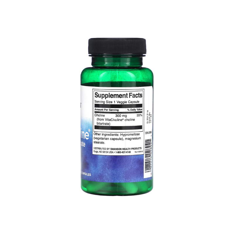 VitaCholine Choline Bitartrate, 300mg - 60 vcaps - Swanson