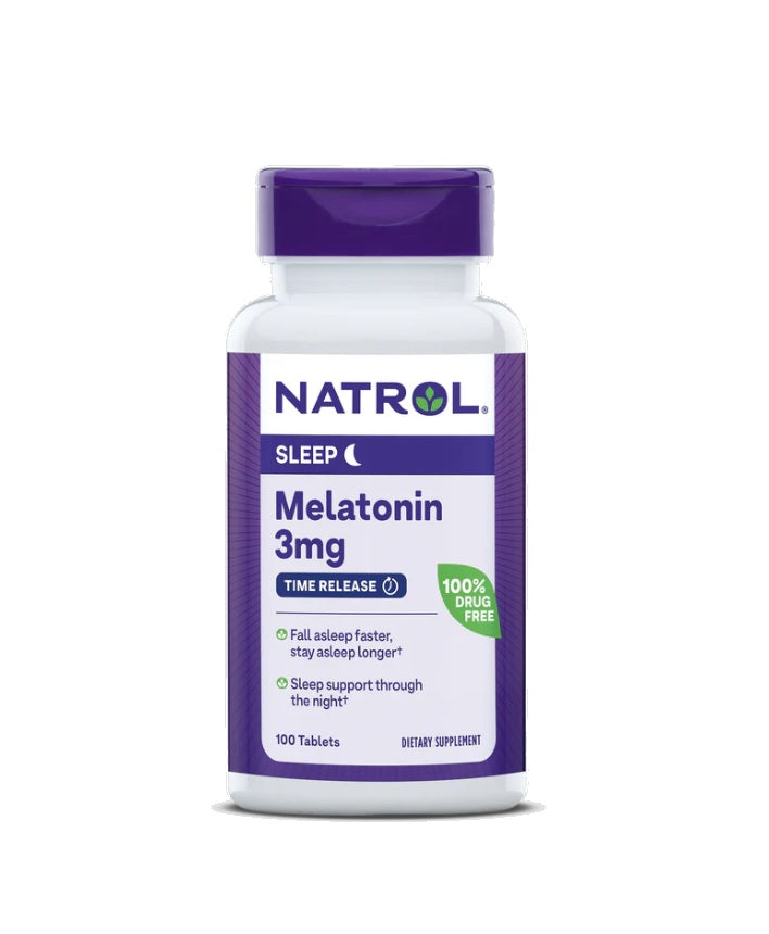 Melatonin Time Release, 3mg - 100 tablets - Natrol