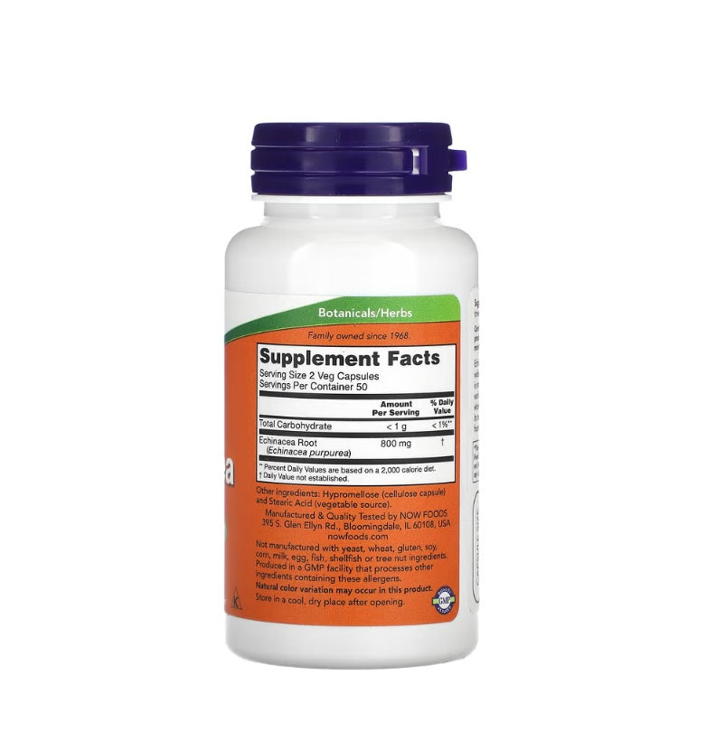 Echinacea, 400mg - 100 vcaps - Now Foods