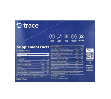 Electrolyte Stamina Power Pak, Concord Grape - 30 packets - Trace Minerals