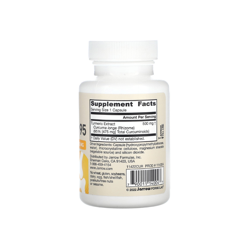 Curcumin 95, 500mg - 60 vcaps - Jarrow Formulas