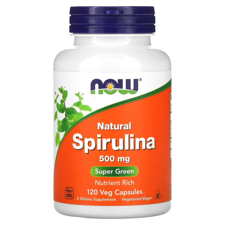 Spirulina - Natural, 500mg - 120 cápsulas