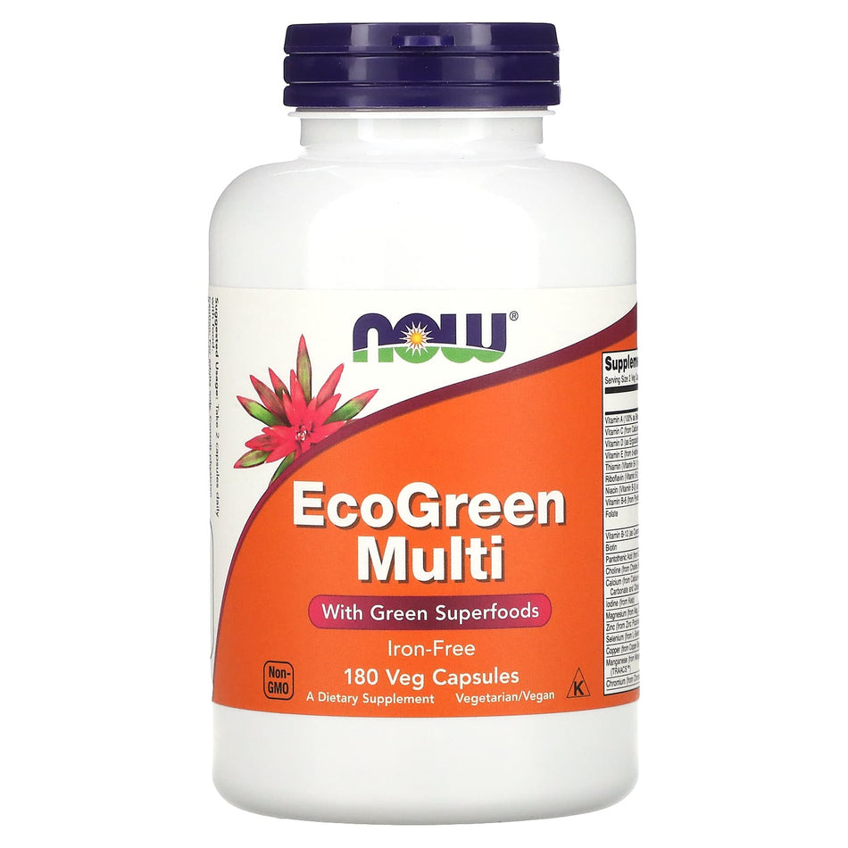 EcoGreen Multi, Iron Free - 180 vcaps