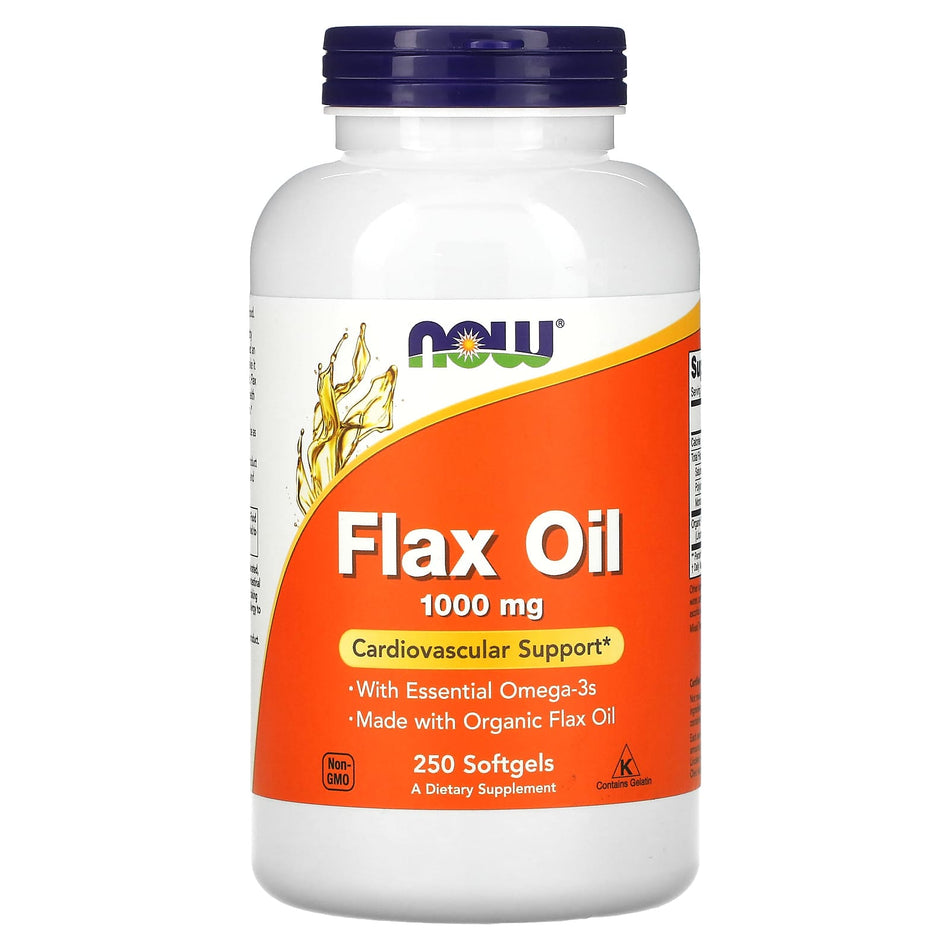 Flax Oil, 1000mg - 250 softgels