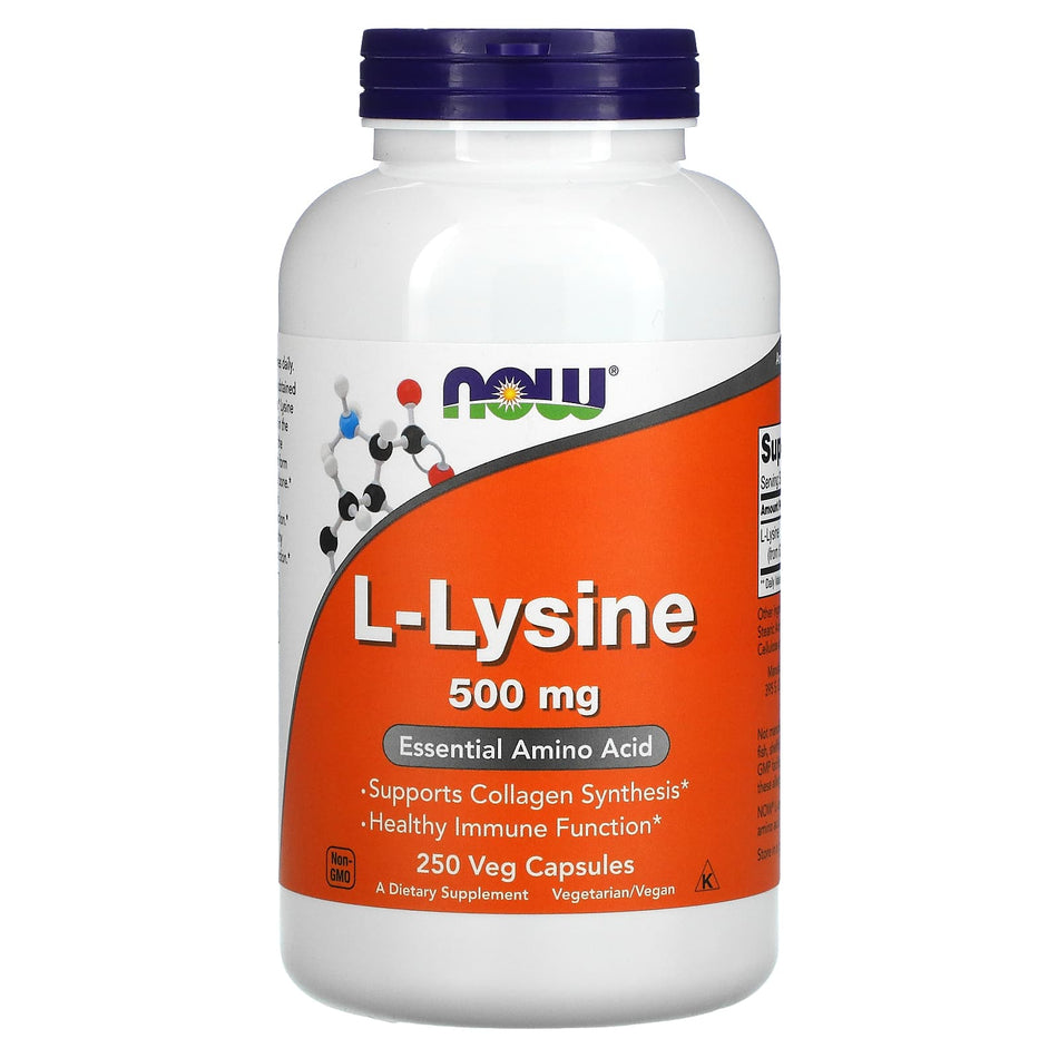L-Lysine, 500mg - 250 vcaps