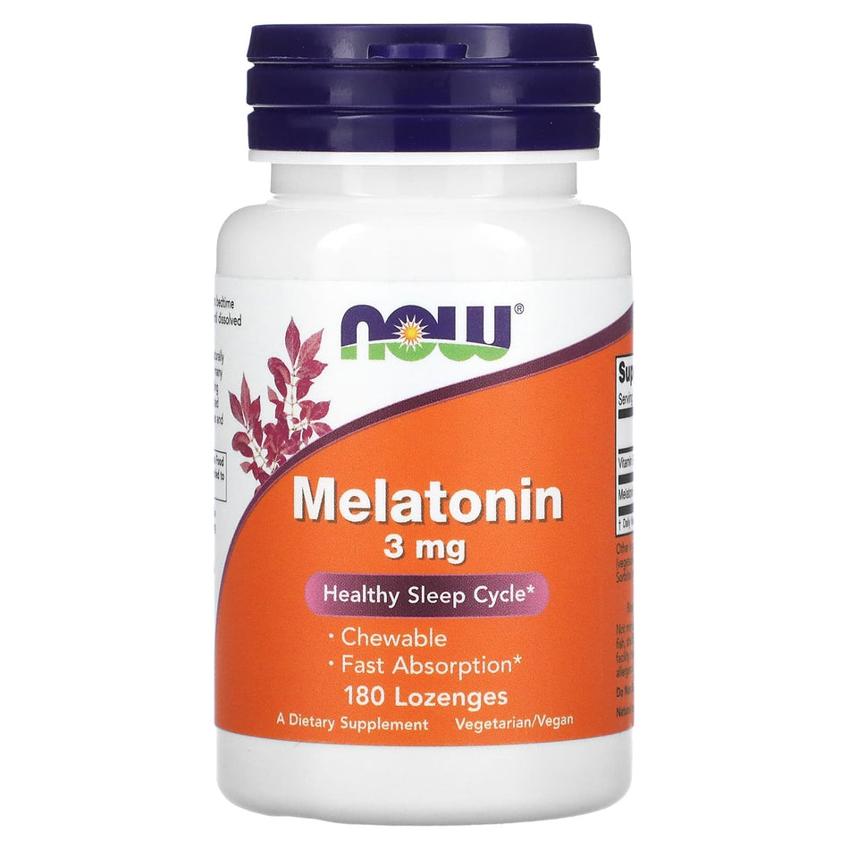 Melatonina Masticable, 3mg - 180 pastillas
