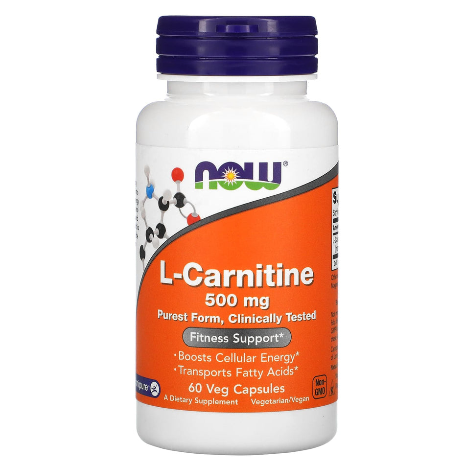 L-Carnitina, 500mg - 60 cápsulas