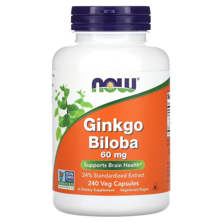 Ginkgo Biloba, 60mg - 240 cápsulas