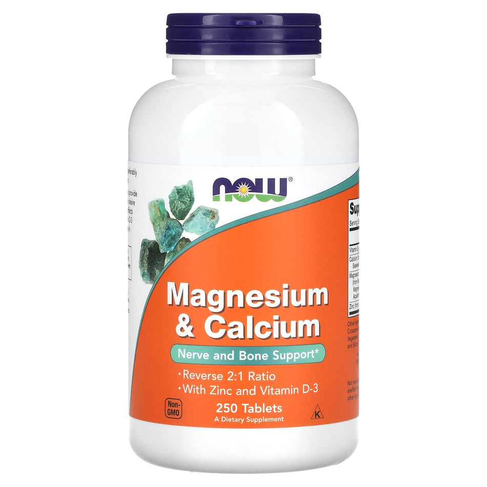 Magnesio e calcio con zinco e vitamina D3 - 250 compresse