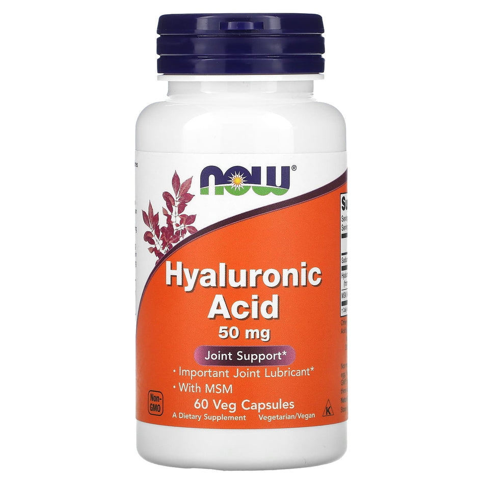Hyaluronic Acid with MSM, 50mg - 60 vcaps