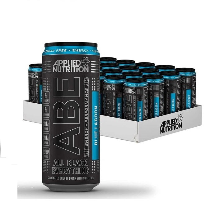 ABE Energy + Performance Cans, Blue Lagoon - 24 x 330 ml. - Applied Nutrition