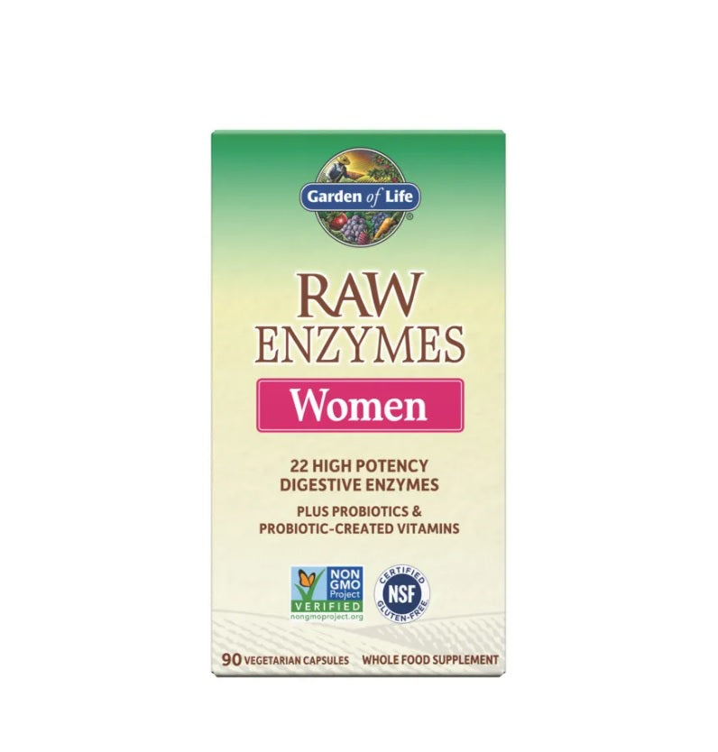 Raw Enzymes Women - 90 vcaps - Garden of Life