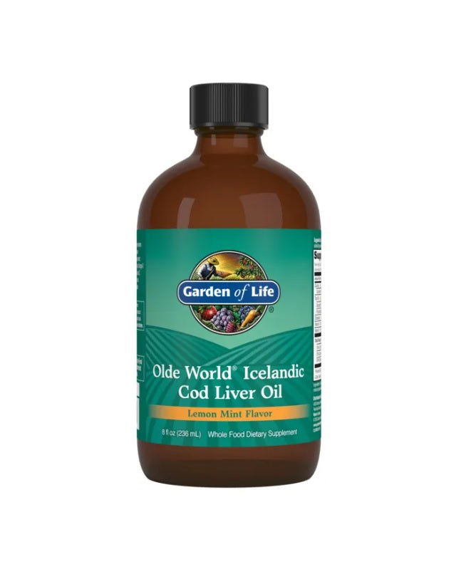 Olde World Icelandic Cod Liver Oil, Lemon Mint - 236 ml. - Garden of Life