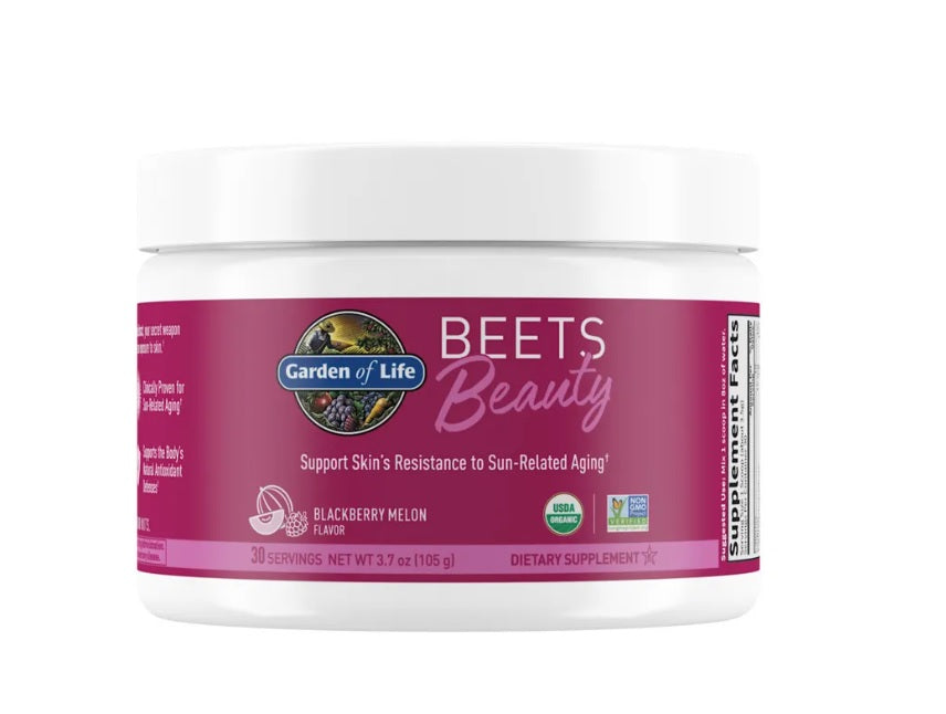 Beauty Beets Powder, Blackberry Melon - 105 grams - Garden Of Life