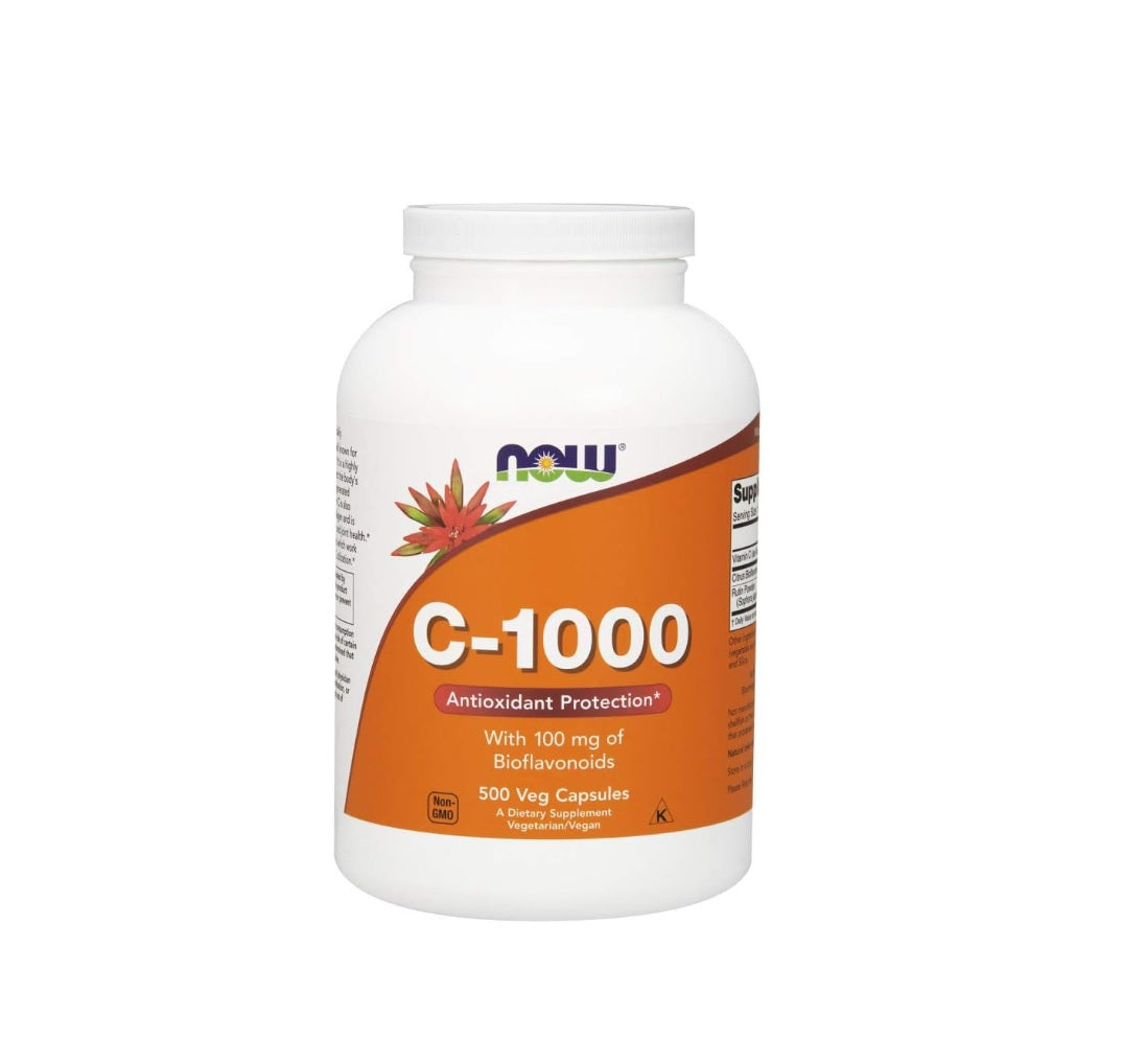 Vitamin C-1000 with 100mg Bioflavonoids - 500 vcaps - NOW Foods