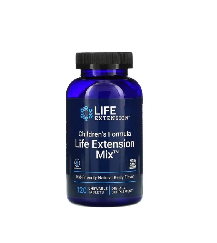 Children's Formula Life Extension Mix, Natural Berry - 120 chewable tabs - Life Extension