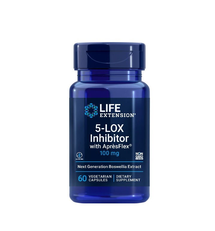 5-LOX Inhibitor with ApresFlex, 100mg - 60 vcaps - Life Extension