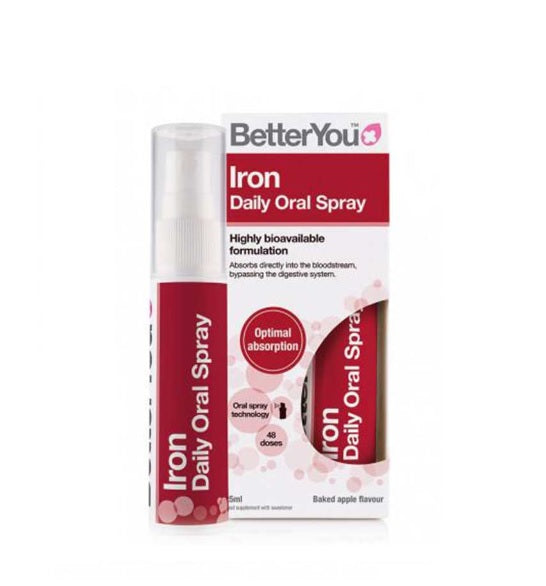 Iron Daily Oral Spray (5mg), Baked Apple - 25 ml. - BetterYou