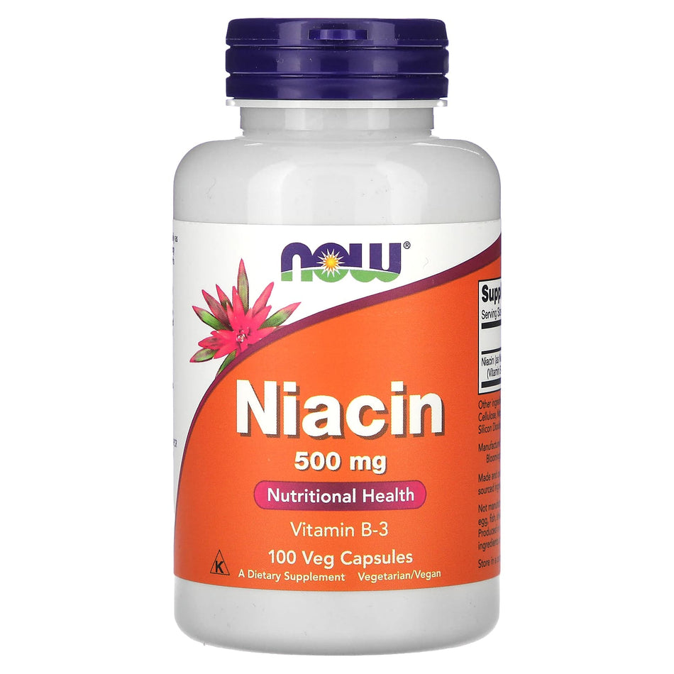 Niacina, 500 mg - 100 cápsulas