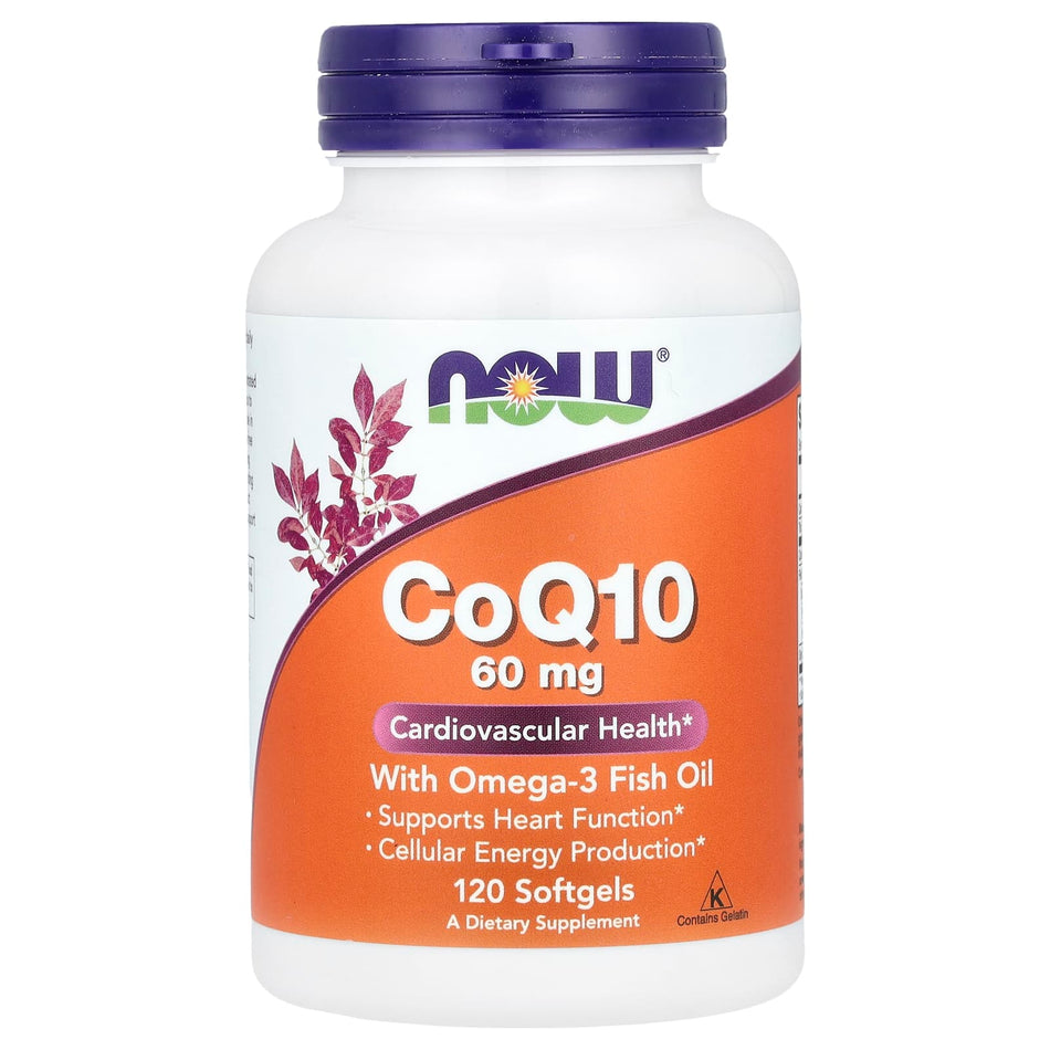 CoQ10 with Omega-3, 60mg - 120 softgels