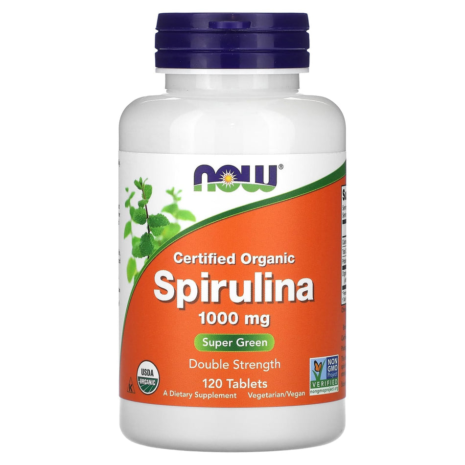 Espirulina Orgánica, 1000mg - 120 comprimidos