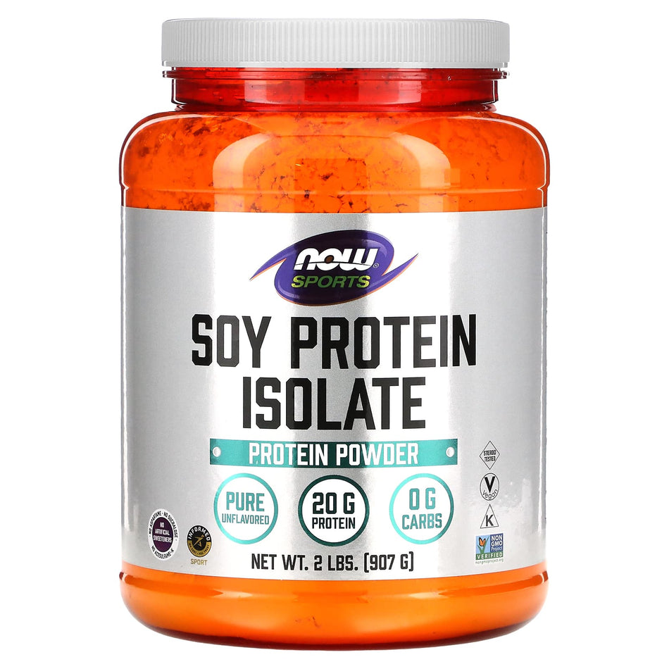 Aislado de proteína de soya, sin sabor - 907 gramos