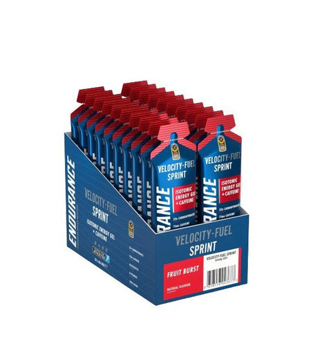 Endurance Sprint Isotonic Energy Gel + Caffeine, Fruit Burst - 20 x 60g - Applied Nutrition