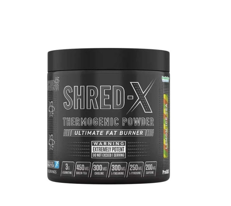 Shred-X Powder, Lemon Ice Tea - 300 grams - Applied Nutrition