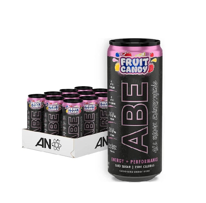 ABE Energy + Performance Cans, Fruit Candy - 24 x 330 ml. - Applied Nutrition