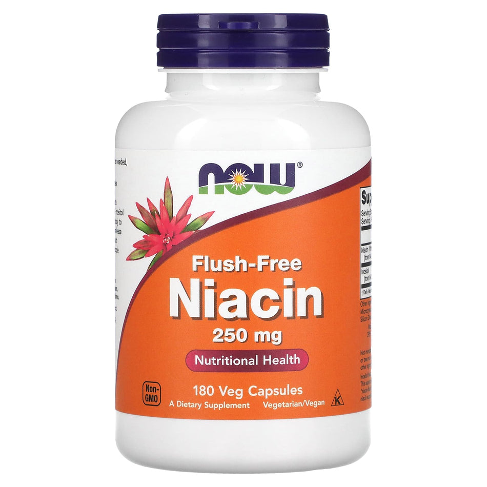 Niacina Flush-Free, 250 mg - 180 cápsulas