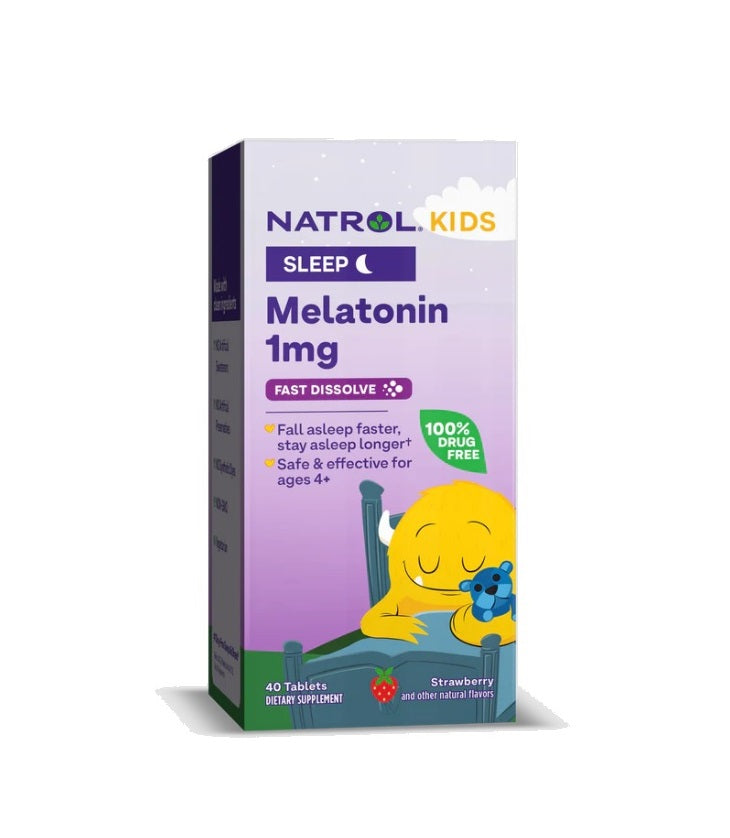 Kids Melatonin, Strawberry - 30 tablets - Natrol