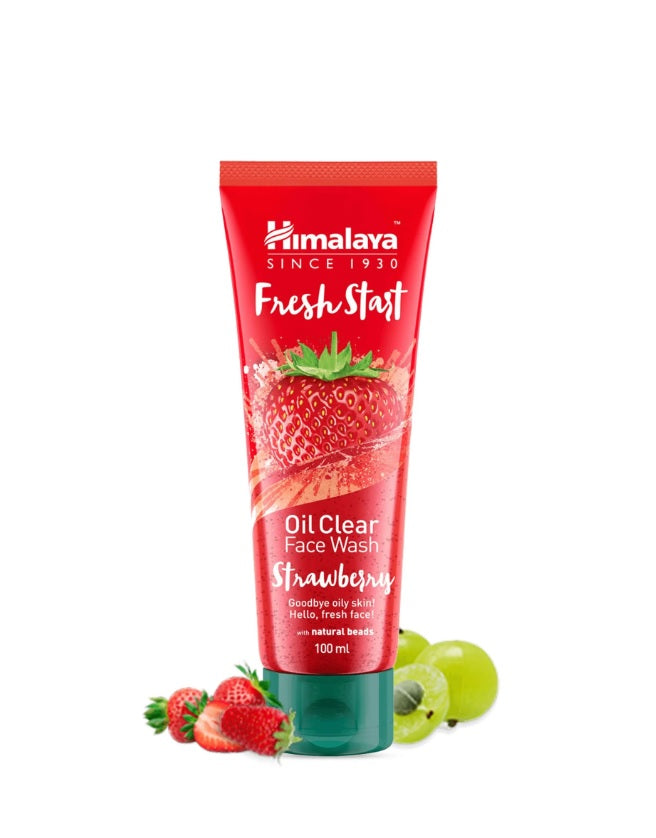 Fresh Start Oil Clear Face Wash, Strawberry - 100 ml. - Himalaya