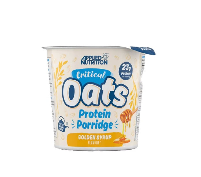 Critical Oats Protein Porridge, Golden Syrup - 12 x 60g - Applied Nutrition