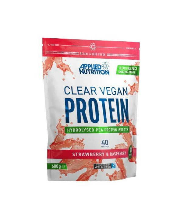 Clear Vegan Protein, Strawberry &amp; Raspberry - 600 grams - Applied Nutrition