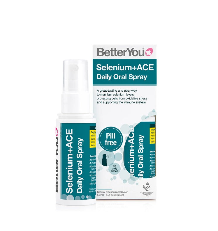 Selenium + ACE Daily Oral Spray, Natural Blackcurrant - 50 ml. - BetterYou