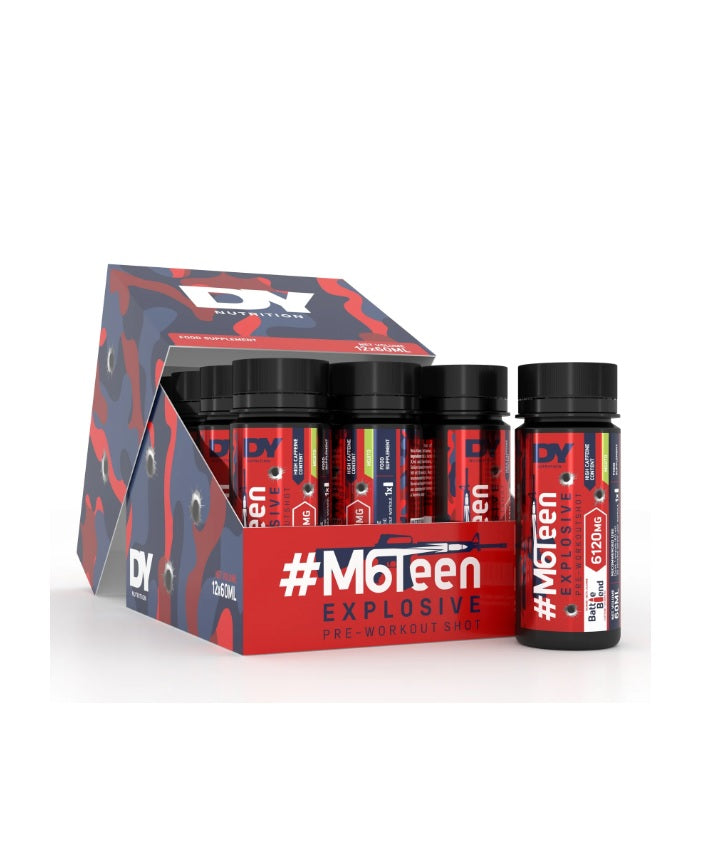 #M6Teen Explosive Pre-Workout Shot, Peach - 12 x 60ml. - Dorian Yates