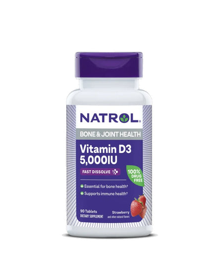 Vitamin D3 Fast Dissolve, 5000IU - 90 tablets - Natrol