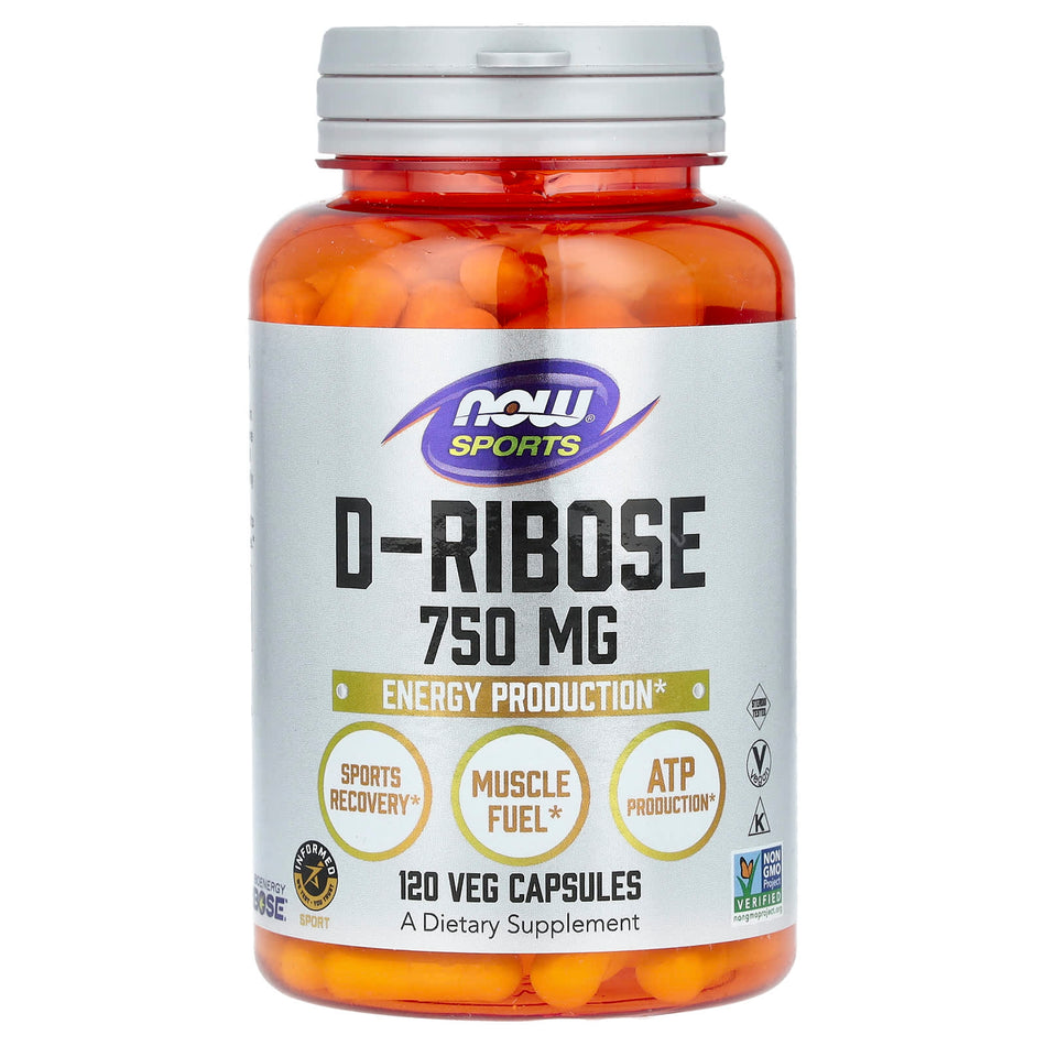 D-ribosa, 750 mg - 120 cápsulas
