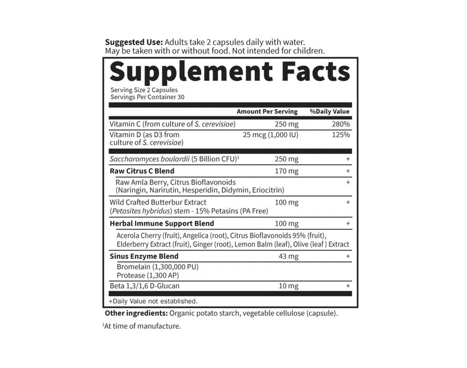 Immune Balance Sinus - 30 vcaps - Garden of Life