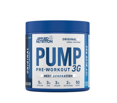 Pump 3G Pre-Workout, Icy Blue Raz - 375 grams - Applied Nutrition