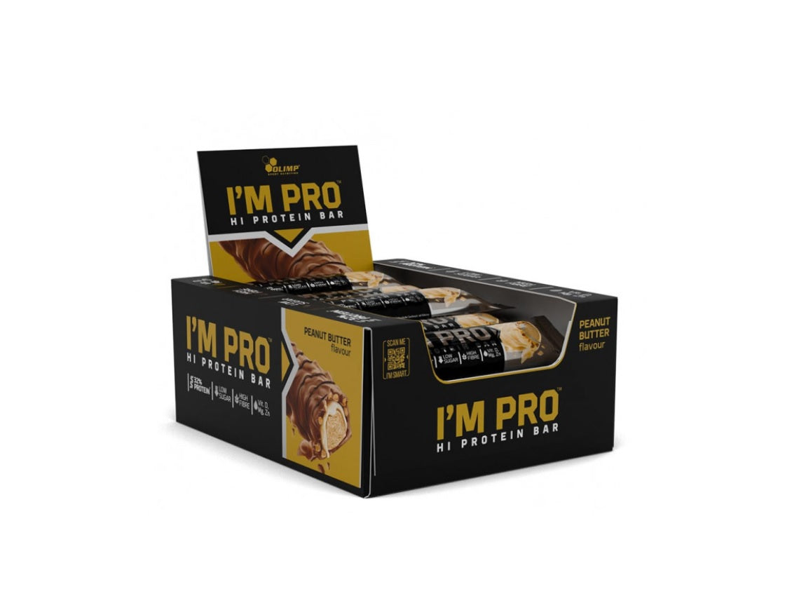 I'm Pro Protein Bar, Peanut Butter - 15 x 40g - Olimp Nutrition