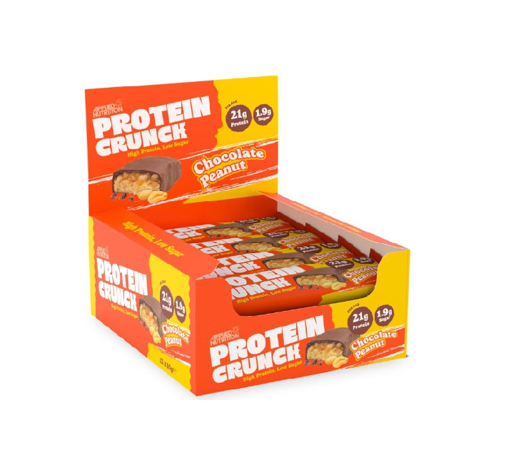 Applied Protein Crunch Bar, Milk Chocolate Peanut - 12 x 65g - Applied Nutrition