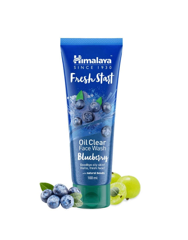 Fresh Start Oil Clear Face Wash, Blueberry - 100 ml. - Himalaya