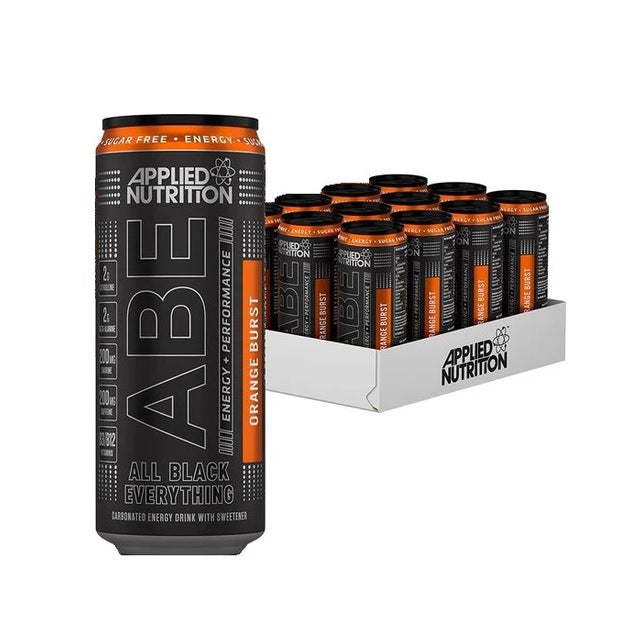 ABE Energy + Performance Cans, Orange Burst - 24 x 330 ml. - Applied Nutrition