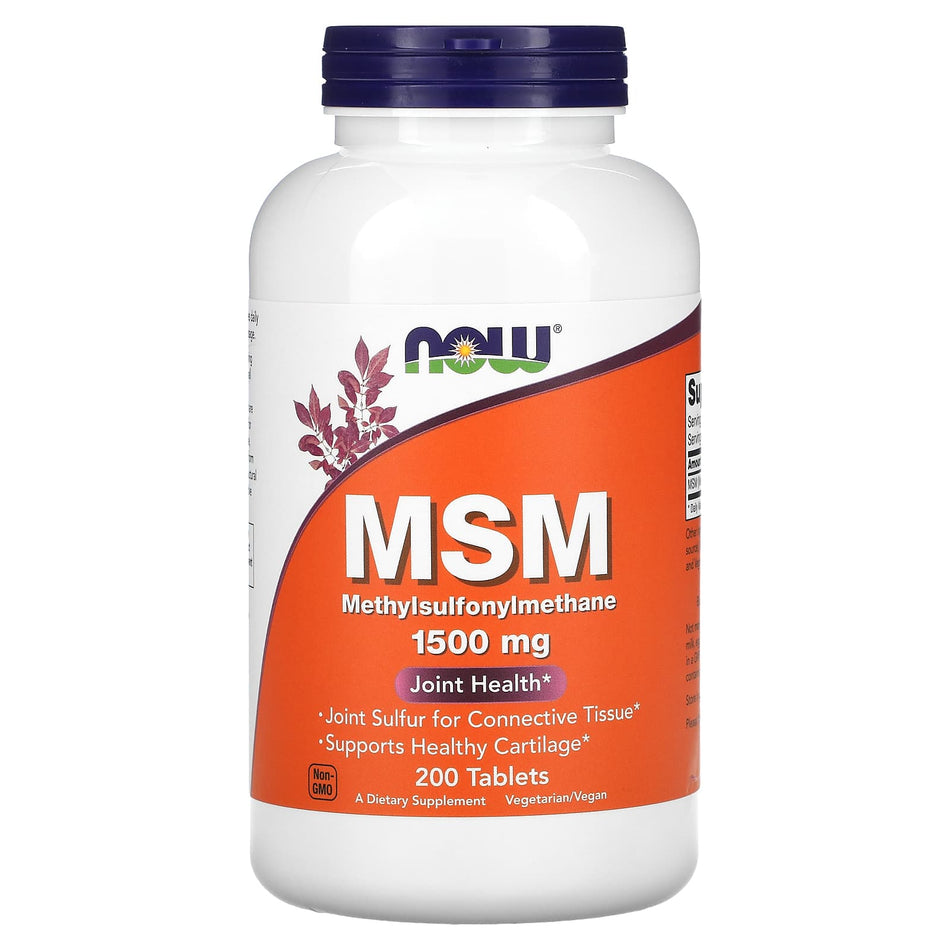 MSM Metilsulfonilmetano, 1500mg - 200 comprimidos